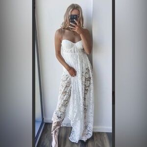 For Love and Lemons White Lace Maxi - Medium